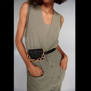 ZARA Small TEXTURED WAISTCOAT WITH POCKETS